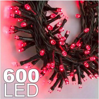 Cadena Luminosa 600 Luciérnagás Rojas con Mando a Distancia
