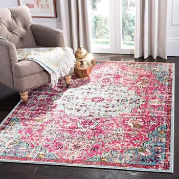 4' x 6' Madison Rug in Fuchsia and Teal