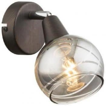 Tischlampe Globo ISLA Klar Flexo – 4 W LED, E14, bronzefarbener Rauch