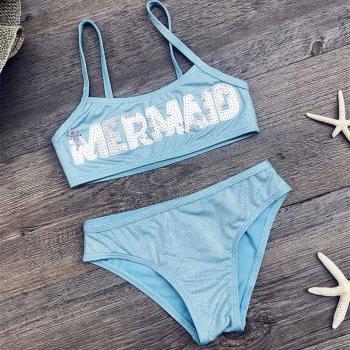 Traje de baño bordado para bebés y niñas