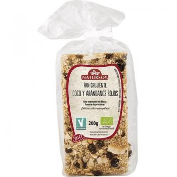 Pan de Coco y Arándanos Natursoy 200g