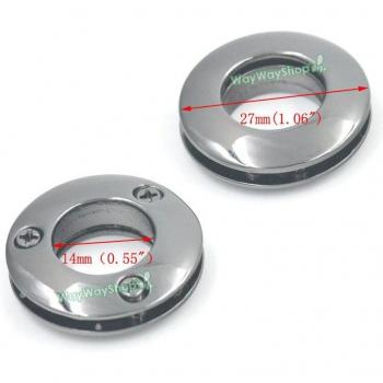 Ojales de 14mm para lona y cuero, tornillo autoportante, 10 Uds