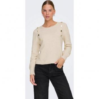 ONLY Pullover mit goldenen Knöpfen ONLJEANETT