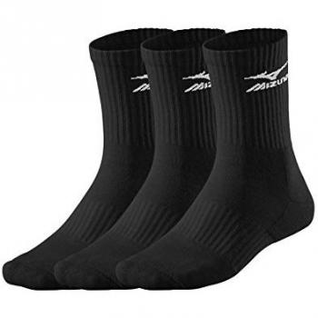 Mizuno Chaussettes Training 3P Mixte M Noir