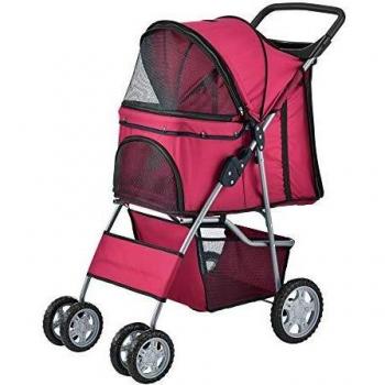 Poussette Protectrice pour Chien avec Couverture de Pluie