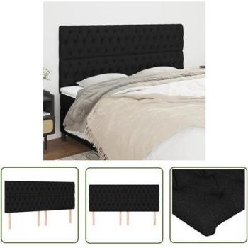 Testiera Letto Nero 200x7x128cm