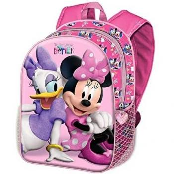 Daisy Sisters Mochila 3D Pequeña Rosa, 26 x 31 cm