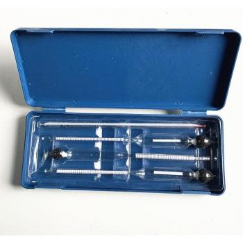 Kit de 3 probadores de alcohol con termómetro