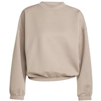 Couverture de sweat féminin Adidas Motion Essentiels Marron XS