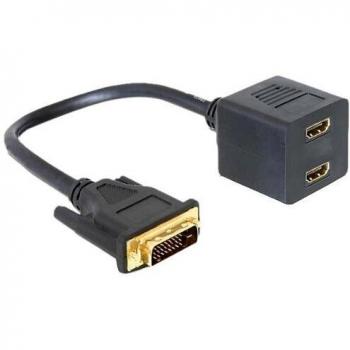 Delock Dual HDMI Output DVI Adapter