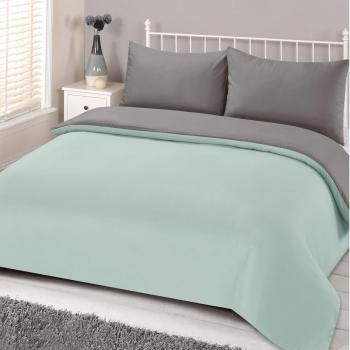 Mint Grey Dual‑Sided Duvet and Pillowcase Collection – Single Size