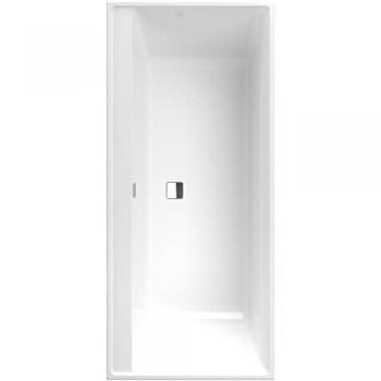 Villeroy & Boch Collaro Bañera 190 x 90 cm de Piedra Acrílica Blanca con Rebosadero Cromado