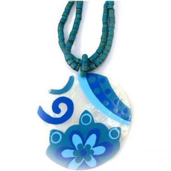 Collier Nacre Vahiné 53 mm – Colore Blu
