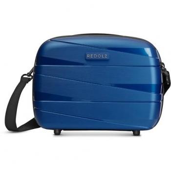 Redolz Essentials 10 Hartschalen Beautycase 34 cm Kosmetiktasche Blau