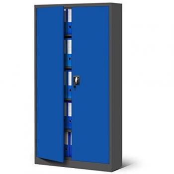 Armoire Métallique Verrouillable C001 4 Étagères 185 cm x 90 cm x 40 cm