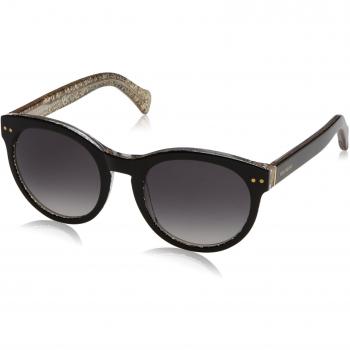Tommy Hilfiger TH 1291/N/S/CHR 9O NS8 52 Sonnenbrille, Schwarz (Black Glttr/Grey)