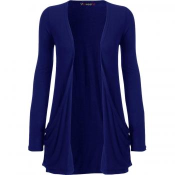 WearAll Damen Cardigan „Friend Boyfriend“ – Königsblau, 40-42