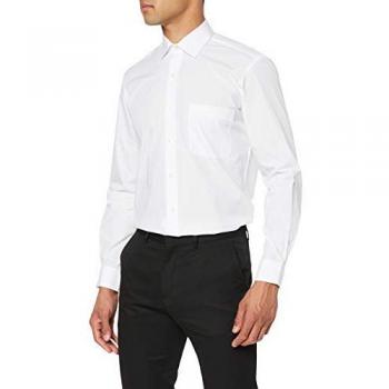 Brook Taverner Men's Rapino Long Sleeve Dress Shirt – White 15
