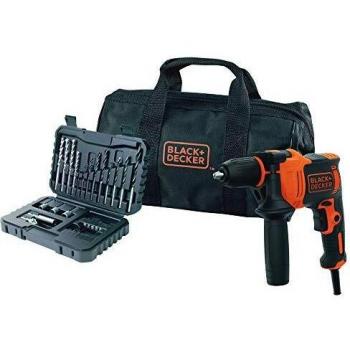 Perceuse à percussion 710W Black & Decker BEH710SA32-QS avec sac de transport