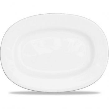Churchill Alchemy Rimmed Oval Serving Plates 280mm (6 Count)