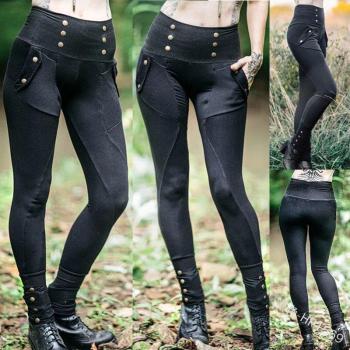 Retro Festival Gothic Steampunk Capris