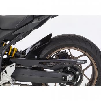 BODYSTYLE déflecteur arrière avec protection chaîne en aluminium rouge