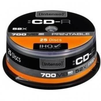 CD-R Intenso 700MB 25 Stück Cakebox bedruckbar
