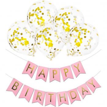 Set de Globos y Banner para Cumpleaños de Bebé