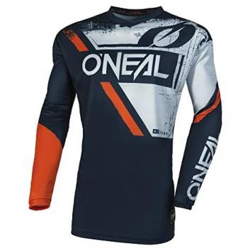 Oneal Element Shocker Maillot de motocross Bleu Orange (M)
