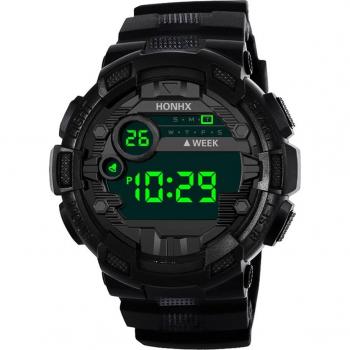 Premium Sportuhr für Männer, digitales LED-Display, Datum, wasserdicht