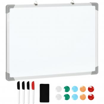 Pizarra Blanca Magnética de Borrado en Seco 60x45 cm