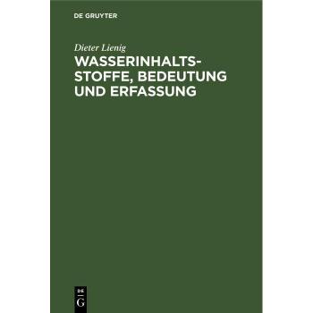 Vitalsource Technologies, Inc. Wasserinhaltsstoffe, Bedeutung und Erfassung