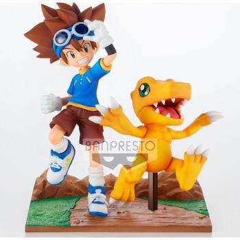 Taichi et Agumon Digimon 15cm Figurine