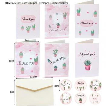 Tarjetas de Felicitación con Diseño de Cactus