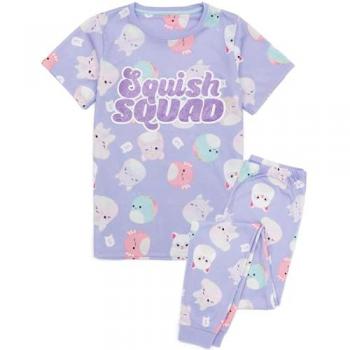 Mädchen Pyjama mit lila Squishmallows