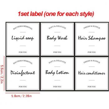 600ml Labelled Soap Dispenser for Home and Travel