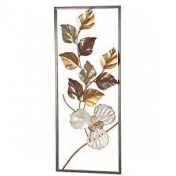 Goldfarbene Wanddekoration HOFMANN LIVING AND MORE (Wanddekoobjekt, 25 cm x 61 cm x 3 cm)
