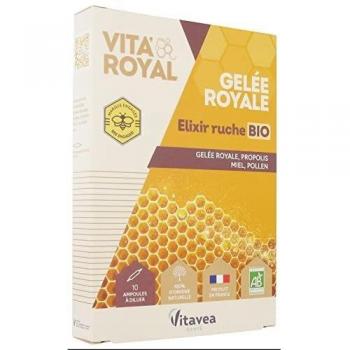 Vitavea Vita Royal Gelée Royale Élixir de la Ruche Bio 10 Ampoules