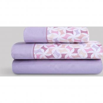 Sábanas Lilia en color karamelo con diseño estampado