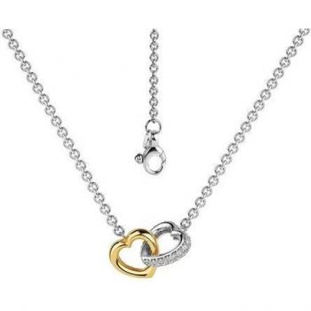 FIRETTI Damen-Halskette 925 – 45 cm, goldfarbene Variante, ohne Anhänger