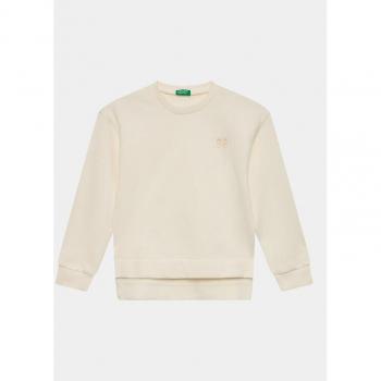 Benetton Sweatshirt 3J68C10E1 in Écru