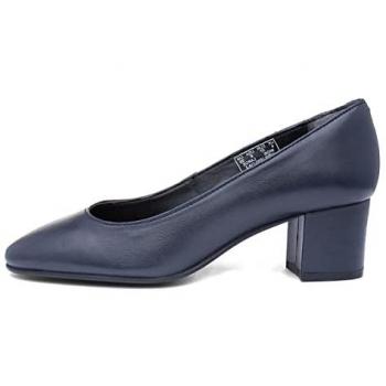 Zapatos de lujo Hush Puppies Anna: tacón de cuero azul marino
