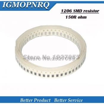 Réserve de 100 résistances SMD 150Ω 0,25 W 1206