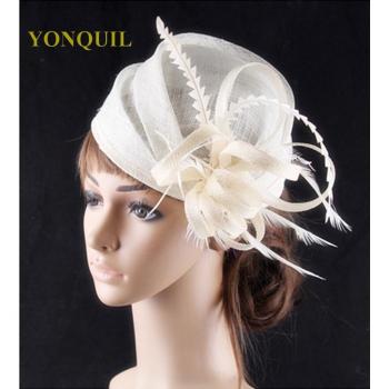 Kentucky Derby Ivory Red Black Fascinator Hair Accessory