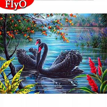 Animal Swan 20x30cm DIY Mosaic