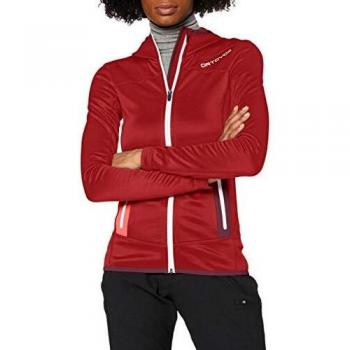 ORTOVOX Fleece Hoody für Frauen, Dark Blood, XS
