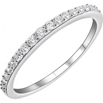 Zartes Silberband mit Zirkonia-Steinen
