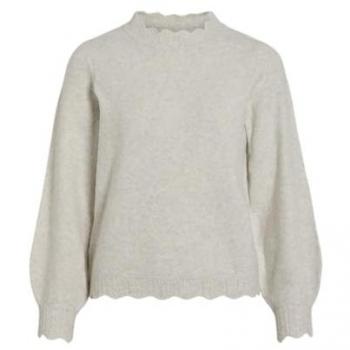 Muschelsaum-Neutral L/Female Pulli – Vila Strickpullover
