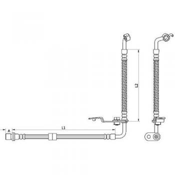 Metzger Bremsschlauch hinten links Mazda 6