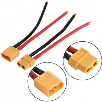 XT60 Battery Plug Set with 14 AWG Silicone Wire